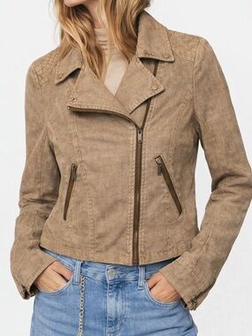 Evereve Women's Tan Bomber Jacket